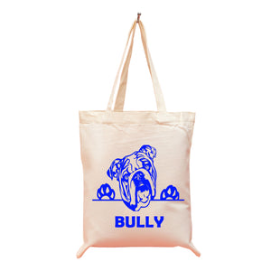TOTE BAG - PERSONALIZED WITH ANY DOG NAME AND BREED (design + name)