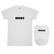 Broke and Spoiled Twinning Shirt - Human