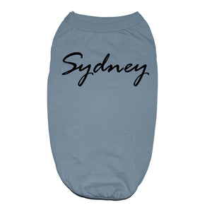PERSONALIZED WITH ANY DOG NAME - Rage Italic Font (text only)