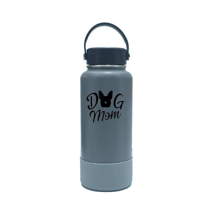 Personalized Vacuum Flask with Boot - Gray