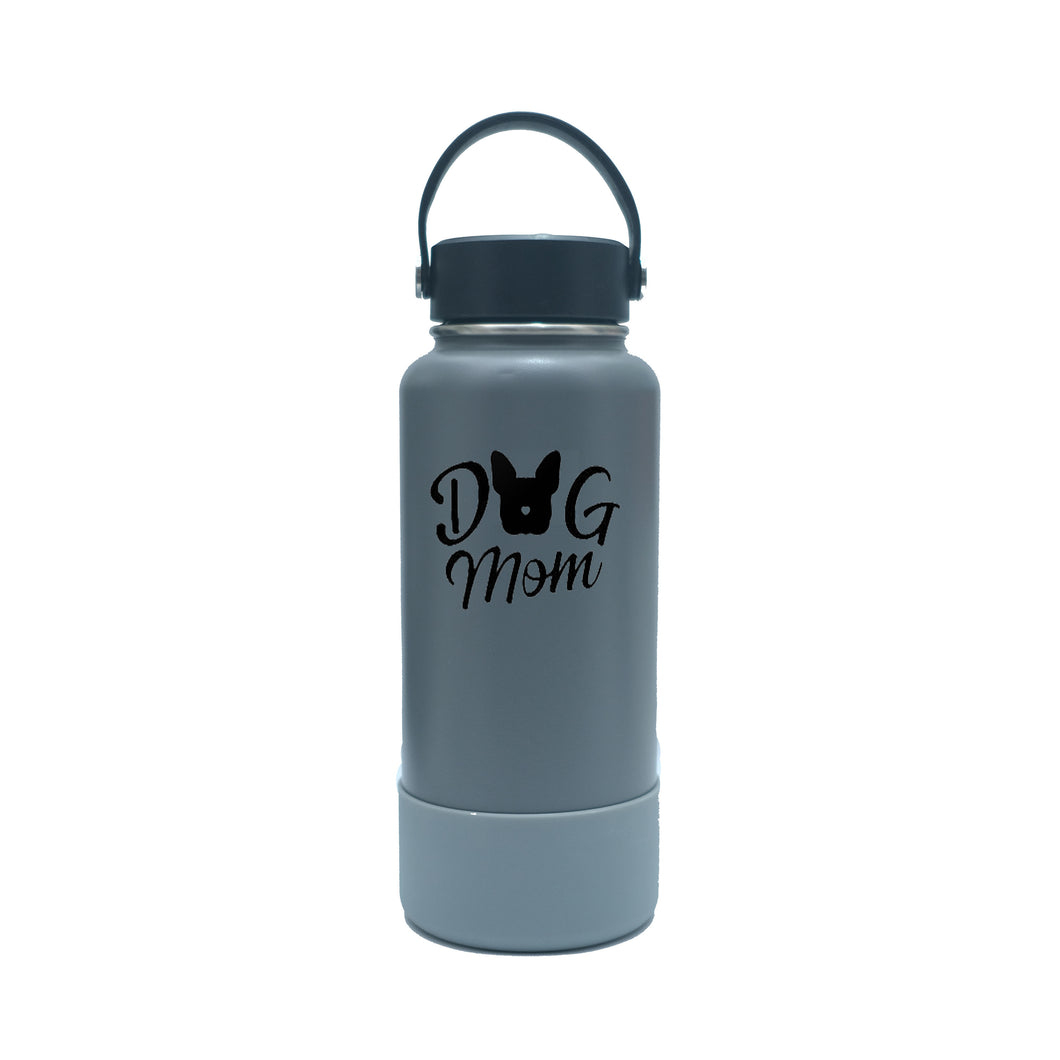 Personalized Vacuum Flask with Boot - Gray