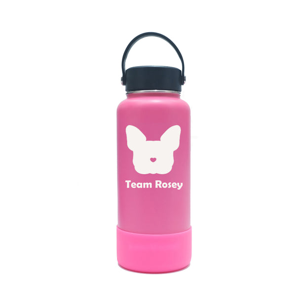 Personalized Vacuum Flask with Boot - Pink