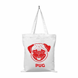 TOTE BAG - PERSONALIZED WITH ANY DOG NAME AND BREED (design + name)