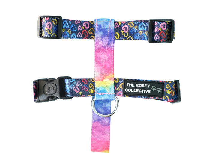 Tie Dyed Pride Step In Harness